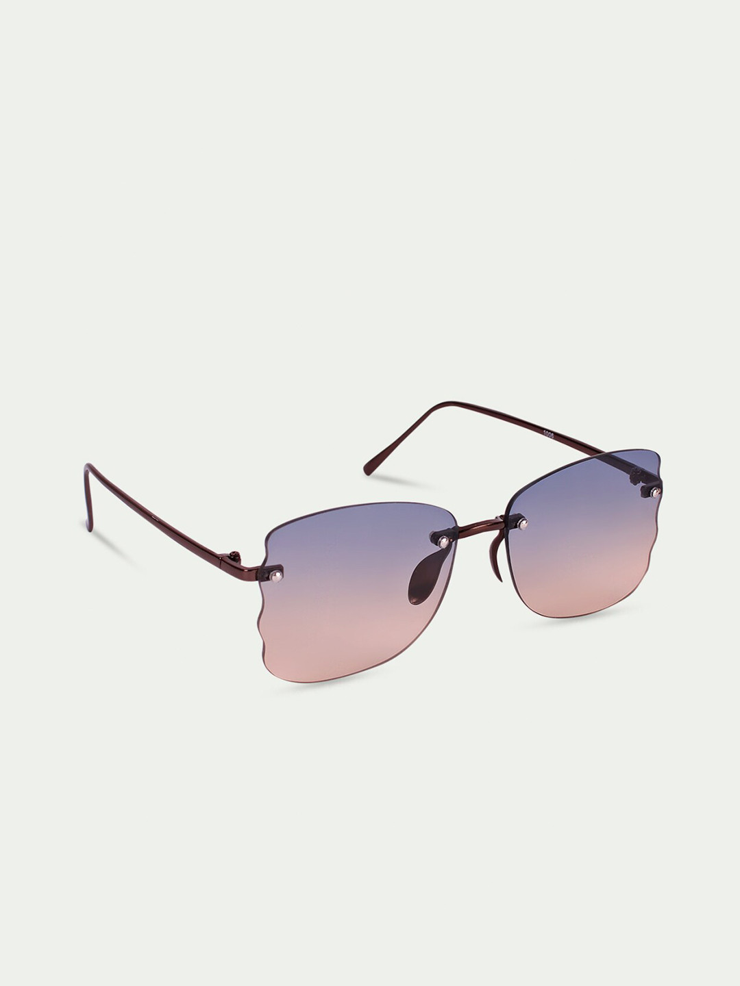 

FUZOKU Women Pink Lens & Gunmetal-Toned Oversized Sunglasses with UV Protected Lens