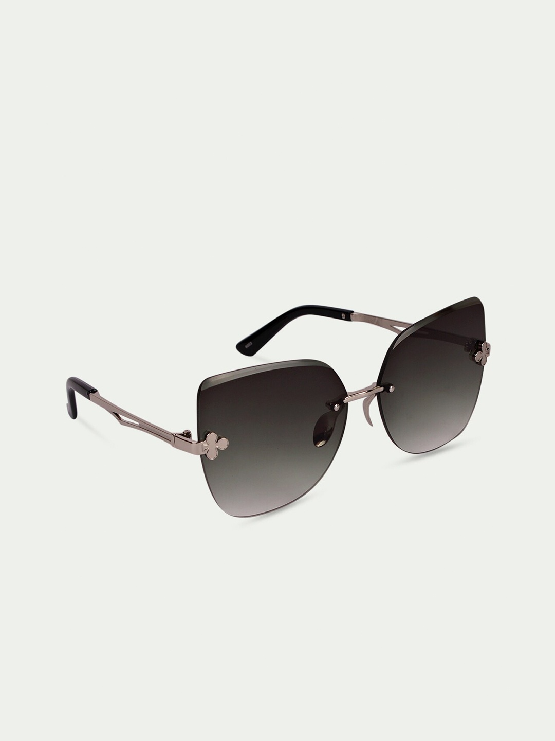 

FUZOKU Women Green Lens & Gold-Toned Oversized Sunglasses with UV Protected Lens