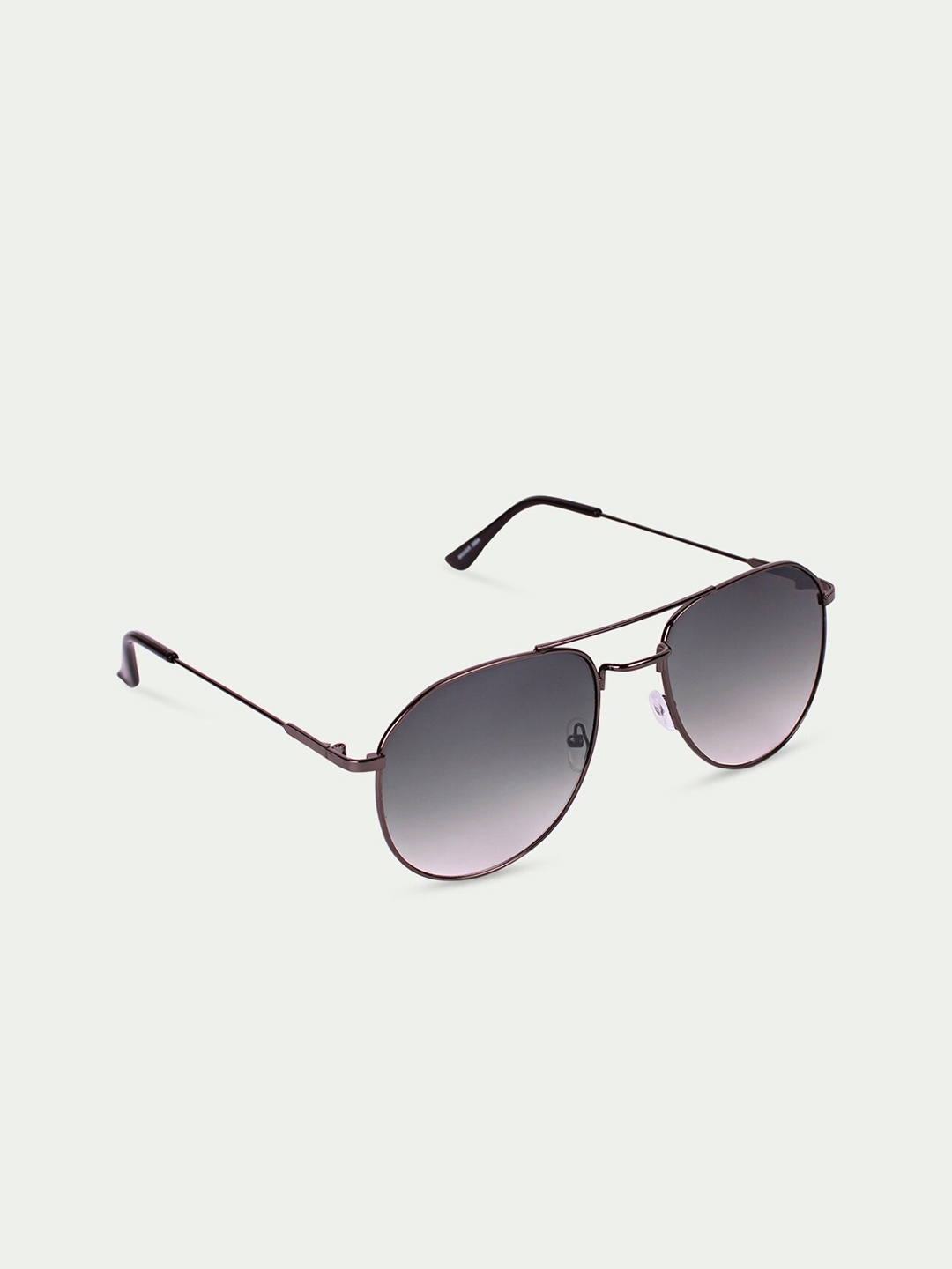 

FUZOKU Men Green Lens & Gunmetal-Toned Aviator Sunglasses with UV Protected Lens