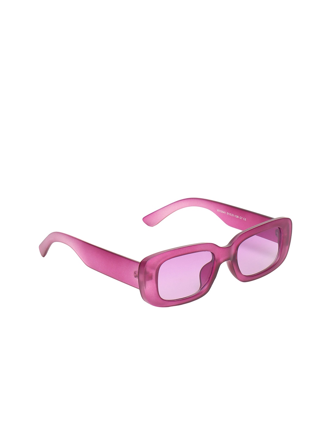 

ALIGATORR Unisex Pink Lens & Pink Rectangle Sunglasses with UV Protected Lens