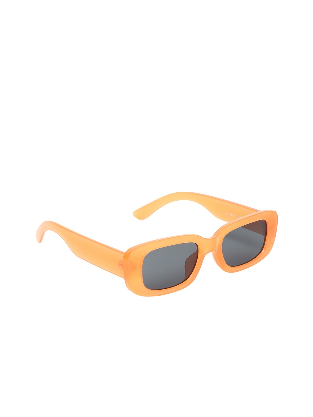

ALIGATORR Unisex Black Lens & Orange Square Sunglasses with UV Protected Lens