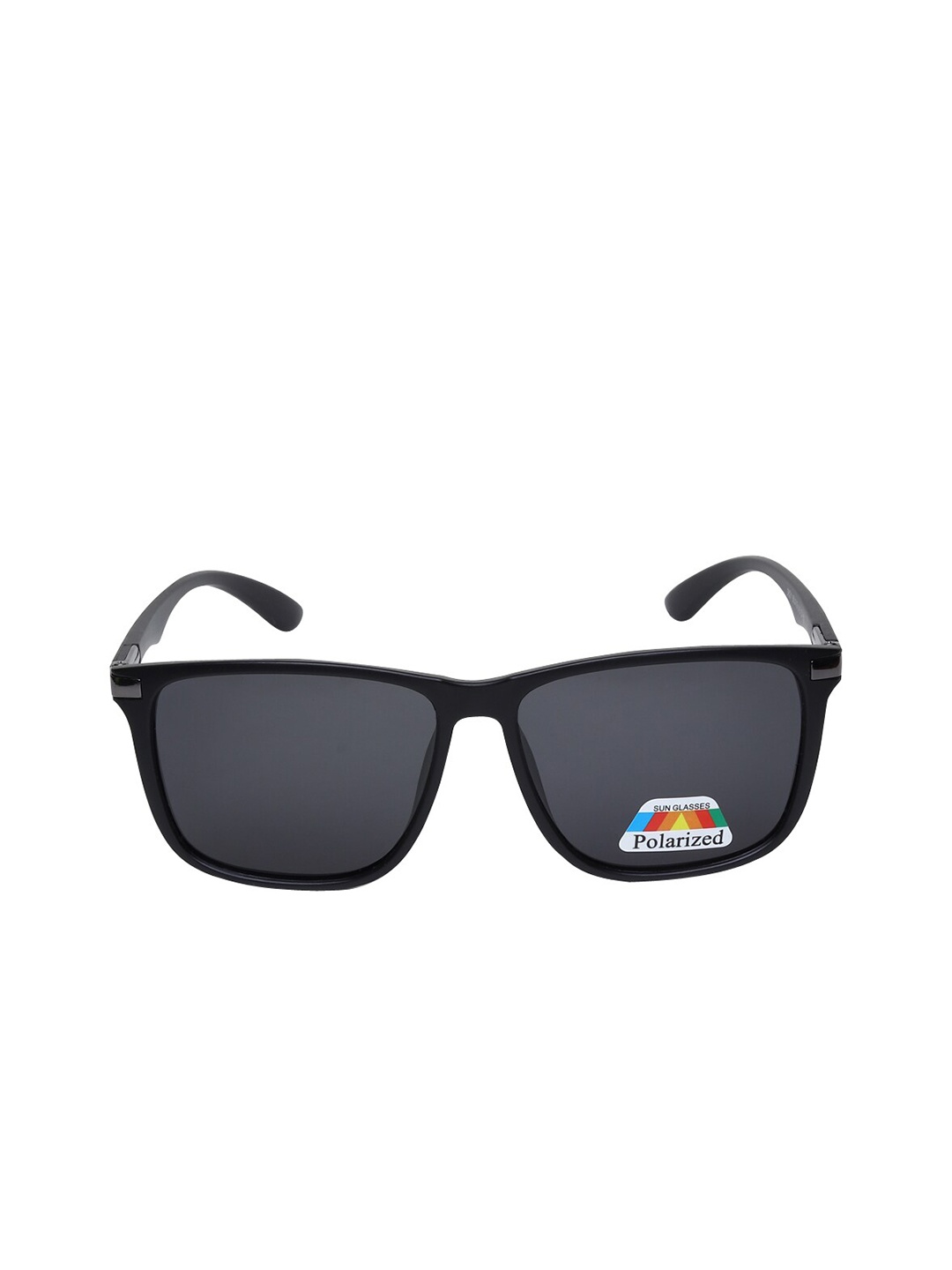 

CRIBA Unisex Black Lens & Black Square Sunglasses with UV Protected Lens