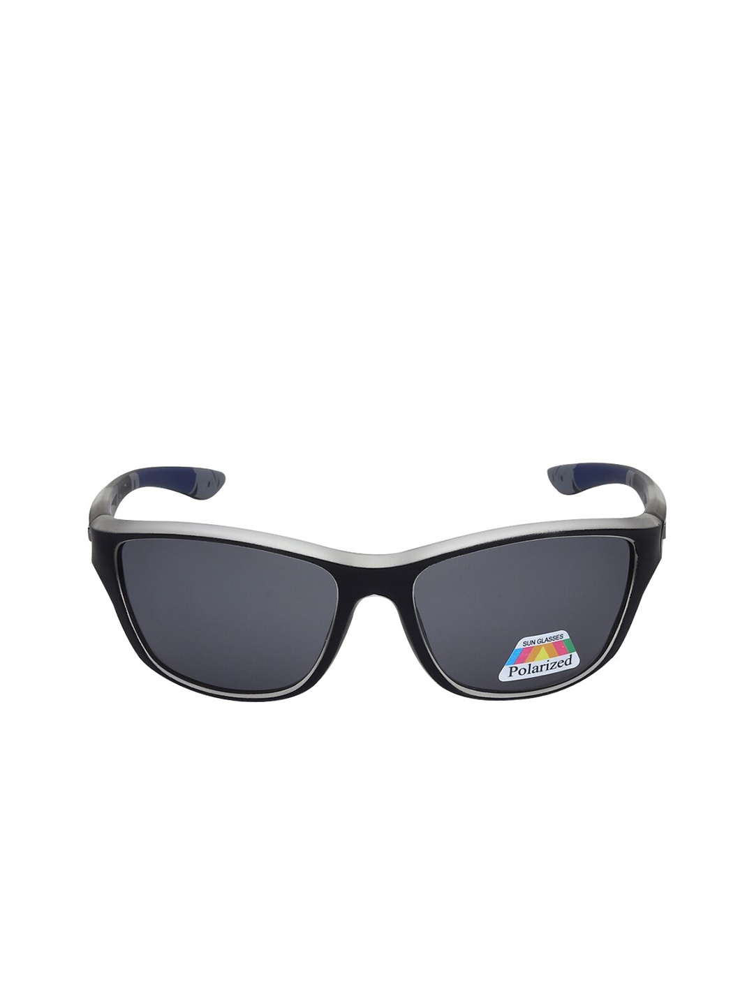 

CRIBA Unisex Grey Lens & White Rectangle Sunglasses with UV Protected Lens