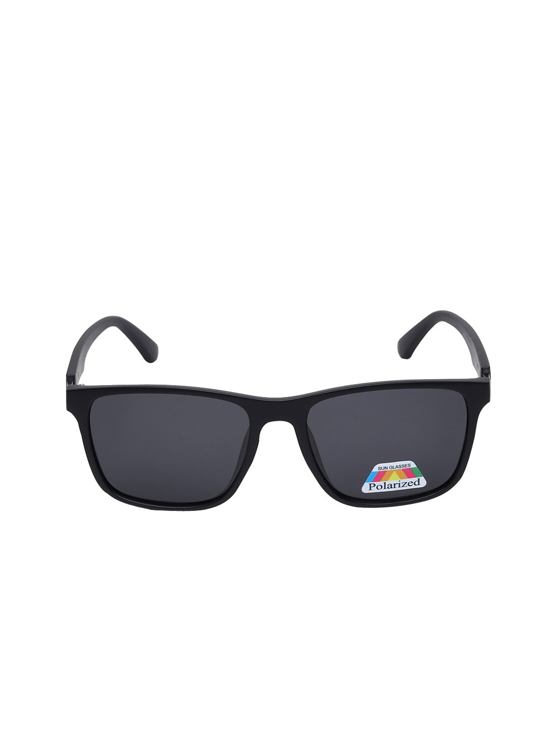 

CRIBA Unisex Black Lens & Black Square Sunglasses with UV Protected Lens