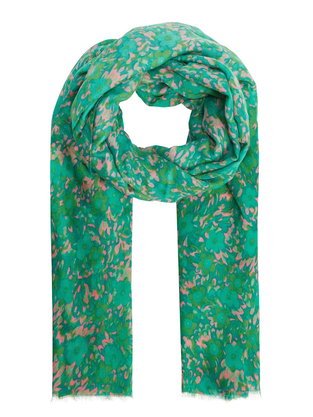 

MANGO Abstract Printed Stole, Green