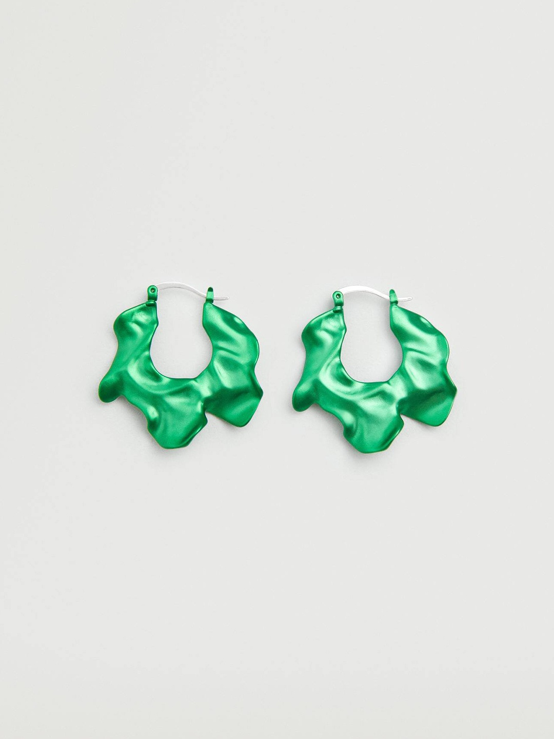 

MANGO Women Contemporary Drop Earrings, Green