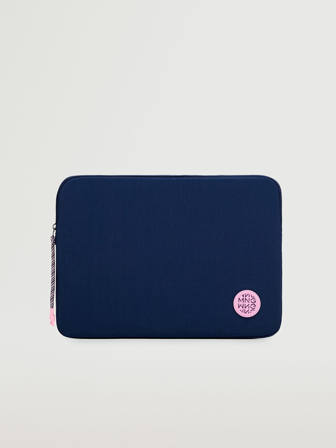 

MANGO Women Navy Blue Solid Padded Laptop Sleeve 15 Inch