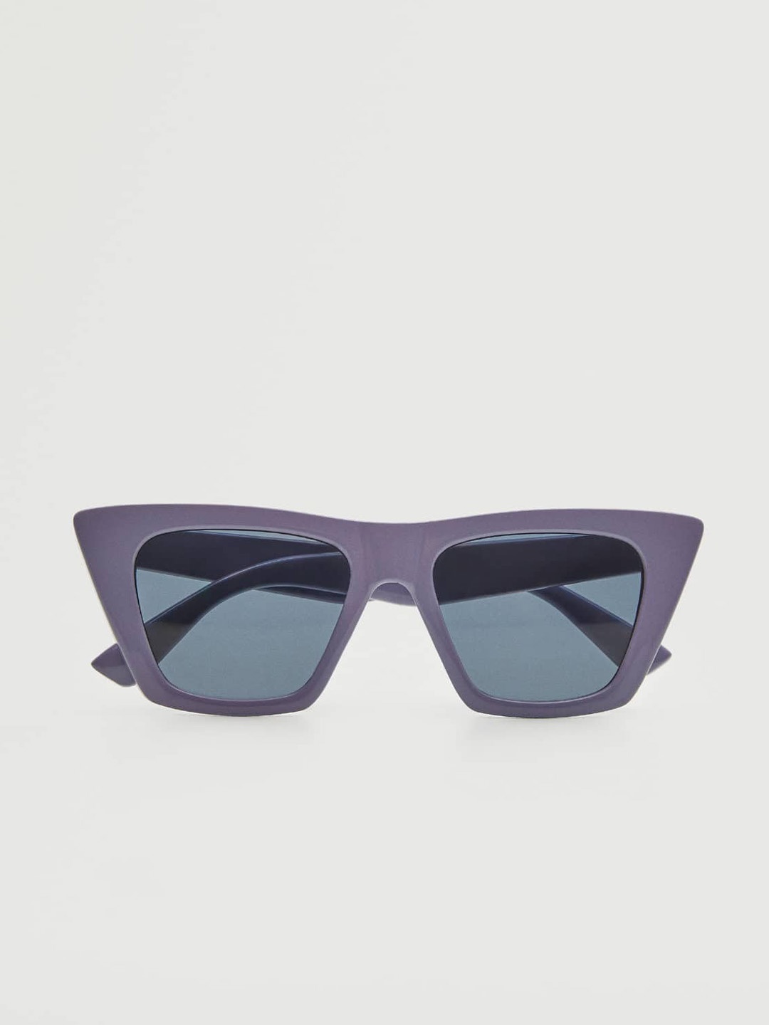 

MANGO Women Black Lens & Lavender Wayfarer Sunglasses with UV Protected Lens