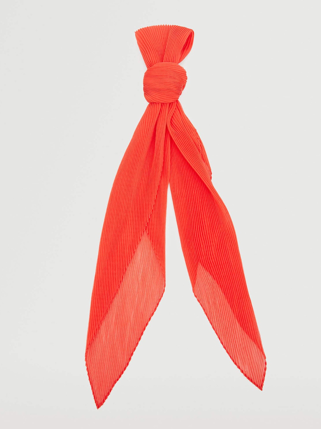 

MANGO Women Plisse Effect Sheer Scarf, Red