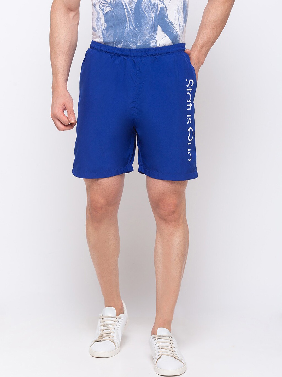 

Status Quo Men Blue Sports Shorts