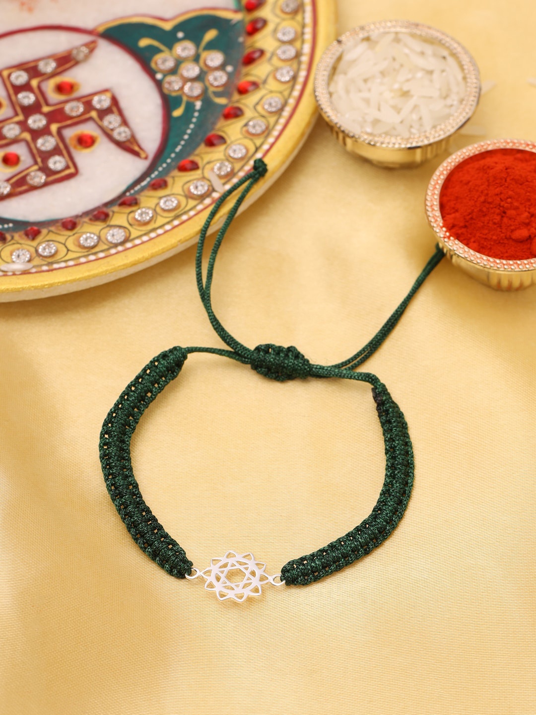 

VIRAASI Men 925 Sterling Silver Rakhi