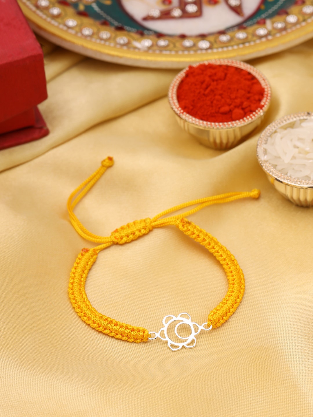 

VIRAASI Men 925 Sterling Silver Rakhi
