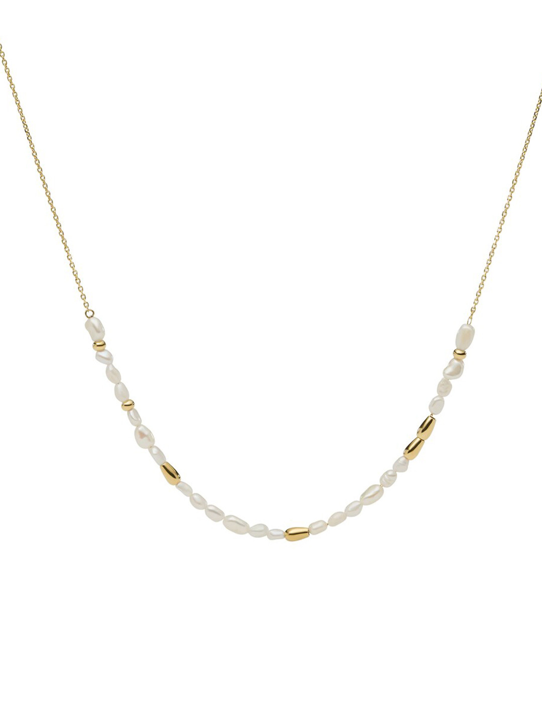 

Fossil Gold-Toned & White Necklace
