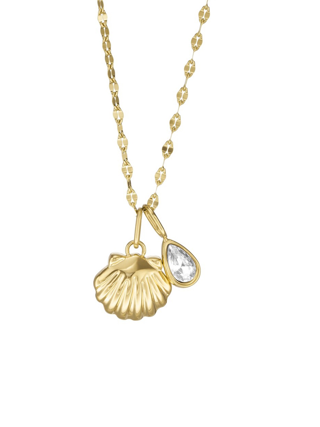 

Fossil Gold-Toned & White Necklace