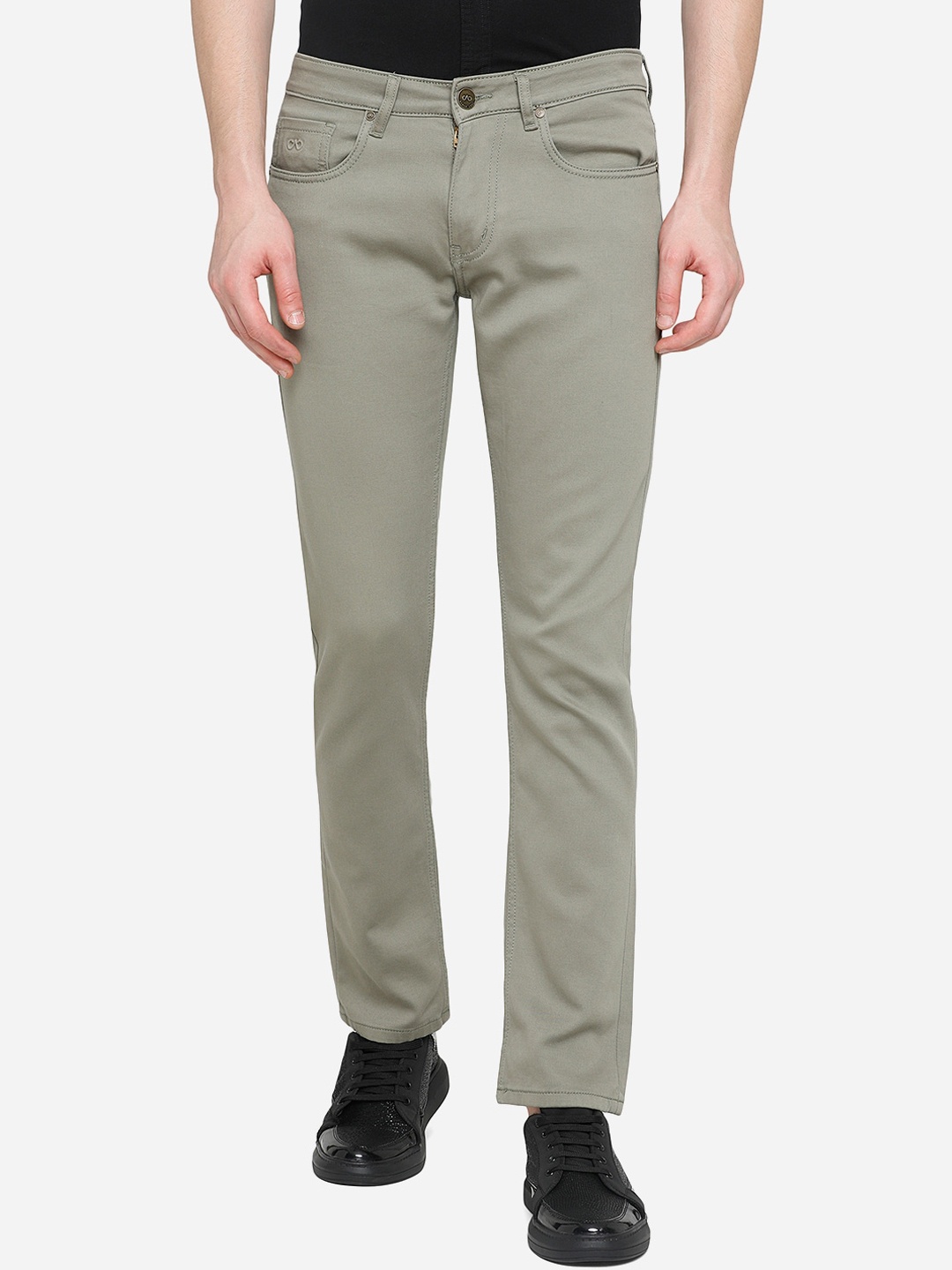 

JADE BLUE Men Grey Slim Fit Stretchable Jeans