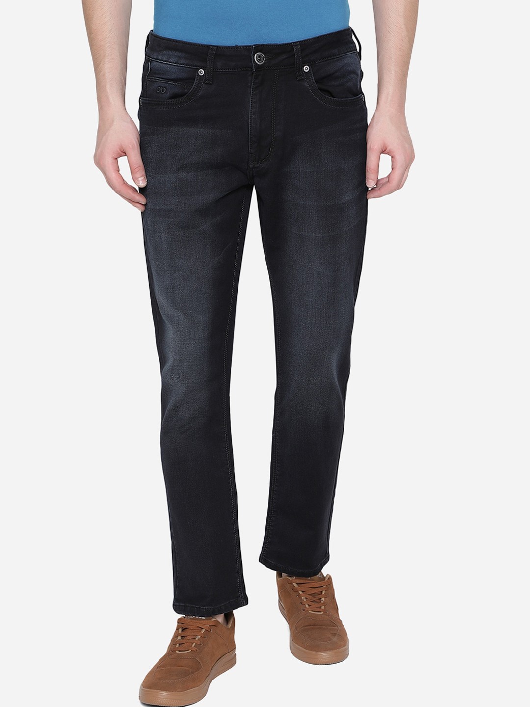 

JADE BLUE Men Blue Straight Fit Light Fade Stretchable Jeans