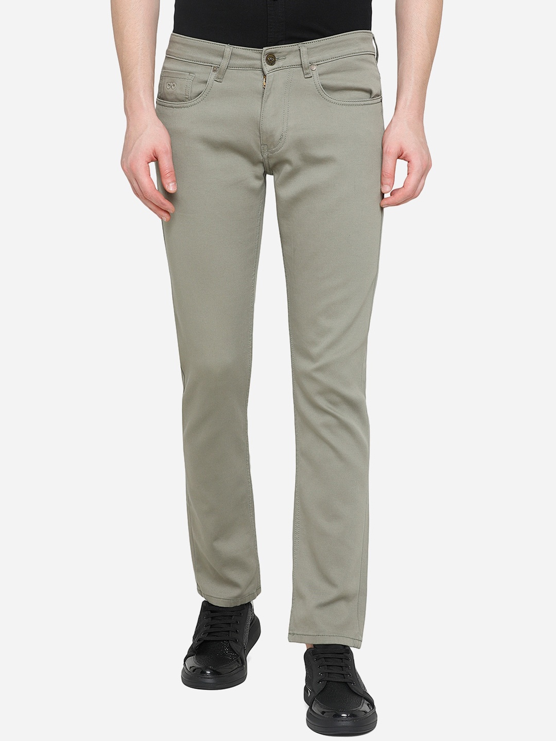 

JADE BLUE Men Grey Slim Fit Stretchable Jeans