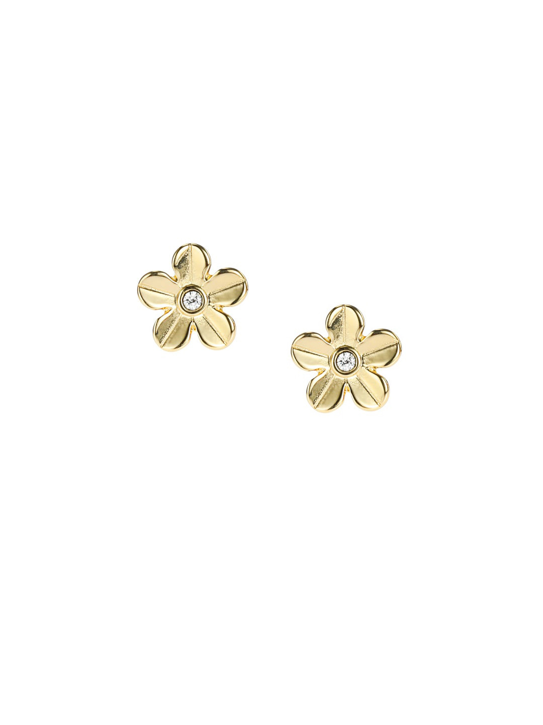 

Fossil Gold-Toned Floral Studs Earrings