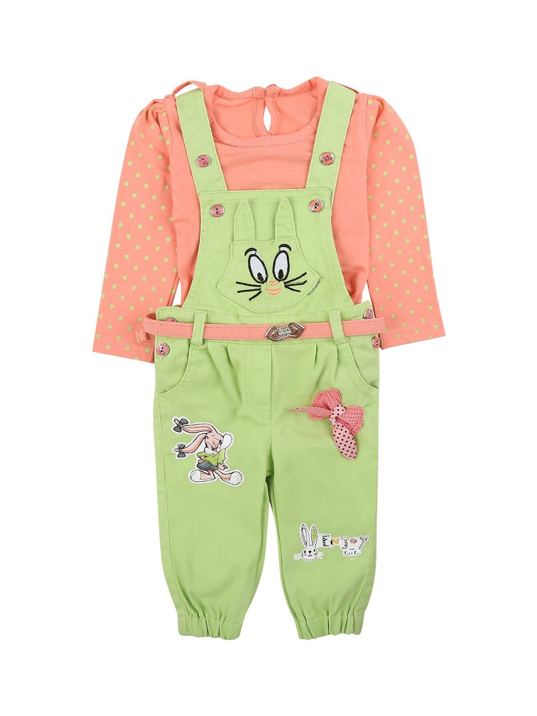 

V-Mart Unisex Kids Green Clothing Set