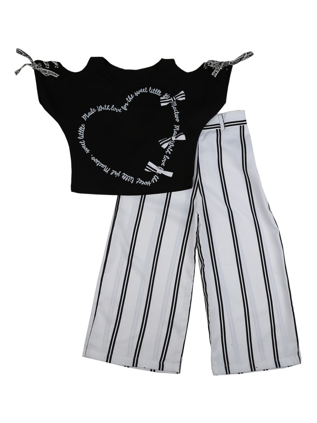 

V-Mart Unisex Kids Black & Grey Printed T-shirt with Shorts