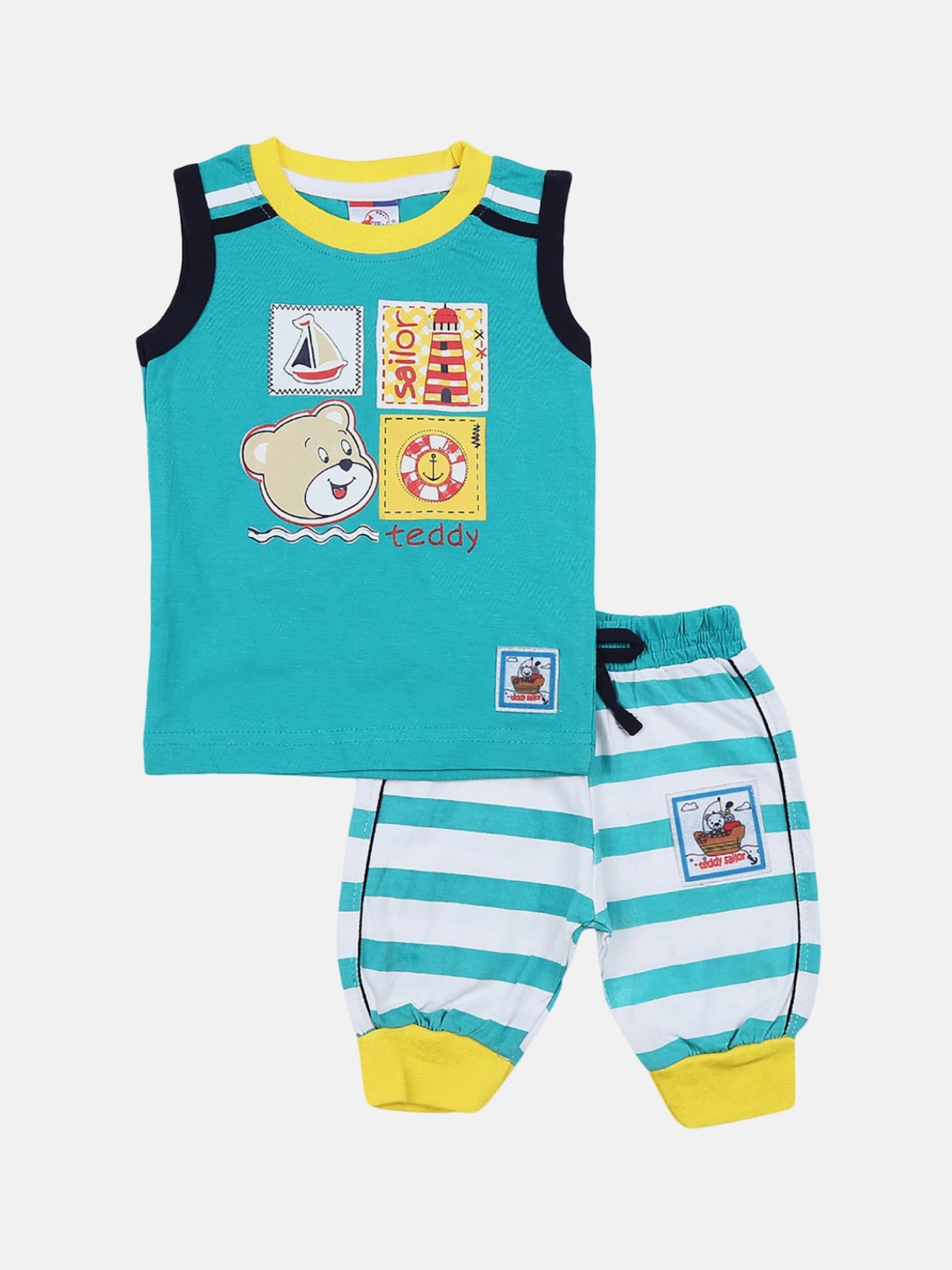 

V-Mart Unisex Kids Green Clothing Set