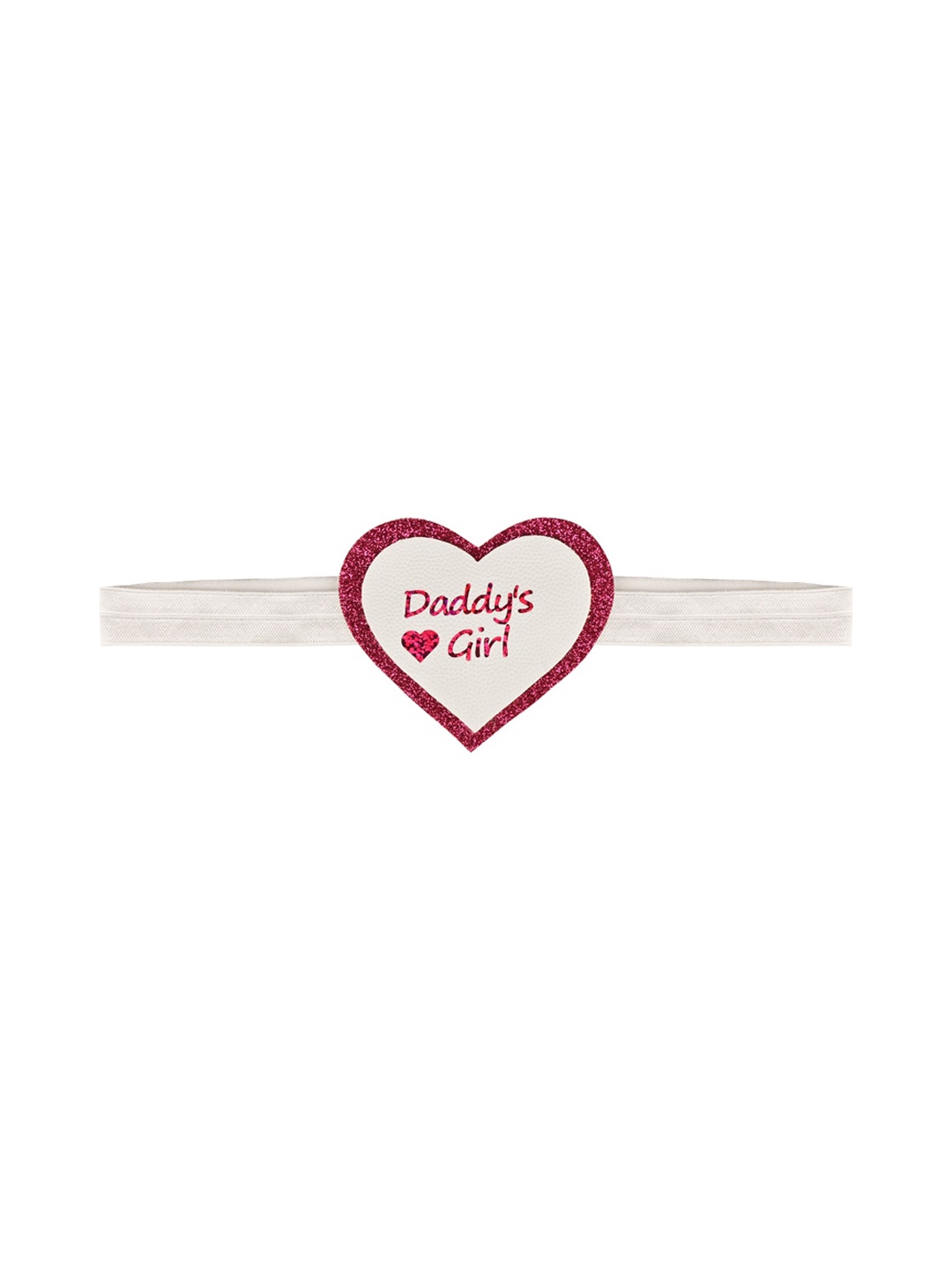 

Aye Candy Girls Pink & White Heart Daddy's Girl Headband