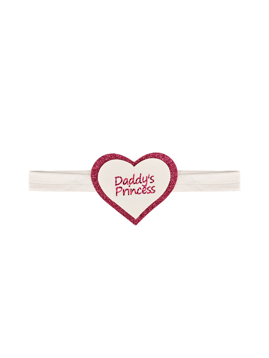 

Aye Candy Girls Pink & White Printed Chill Wrap Heart Headband