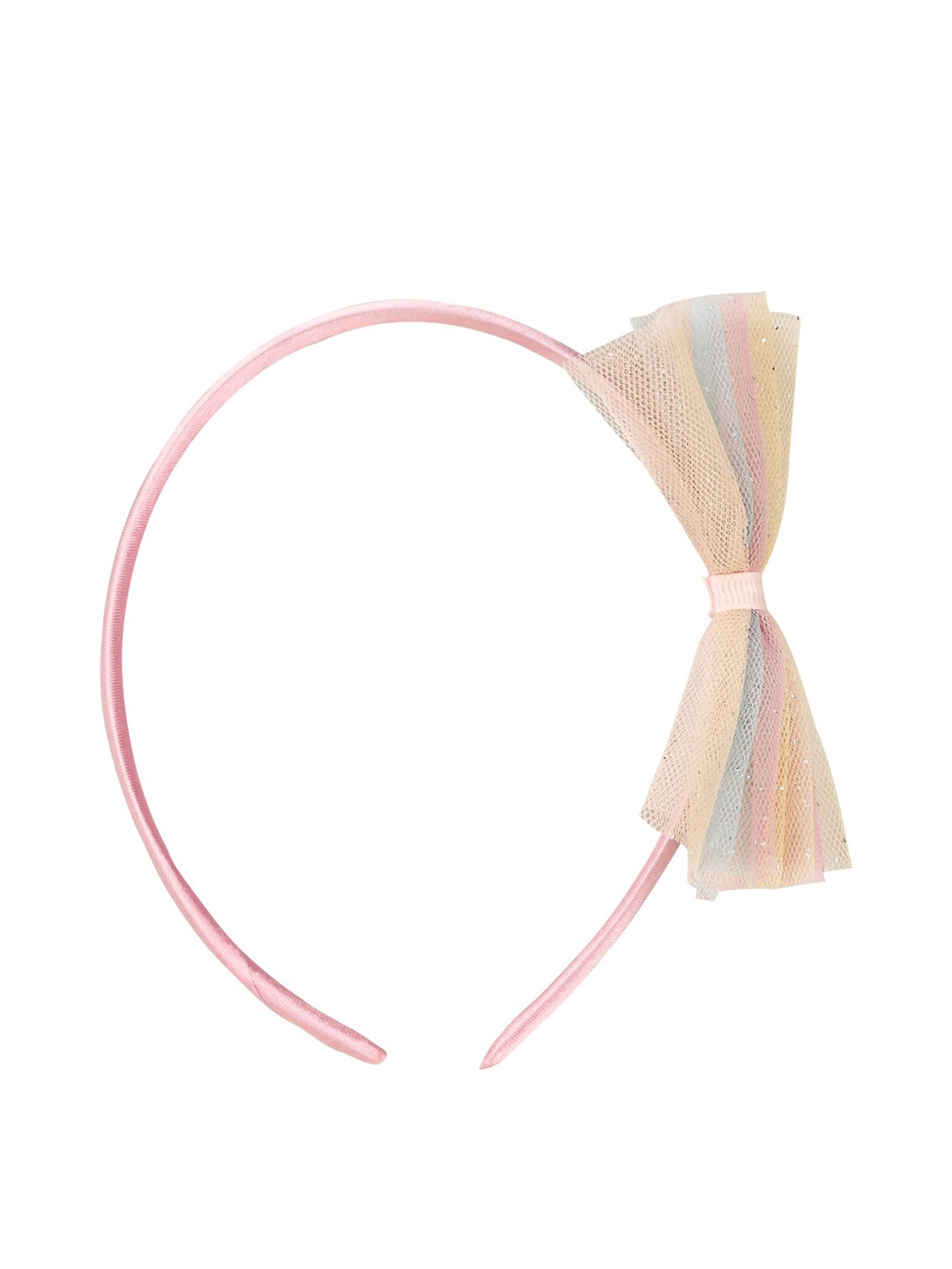 

Aye Candy Girls Pink Rainbow Bow Headband