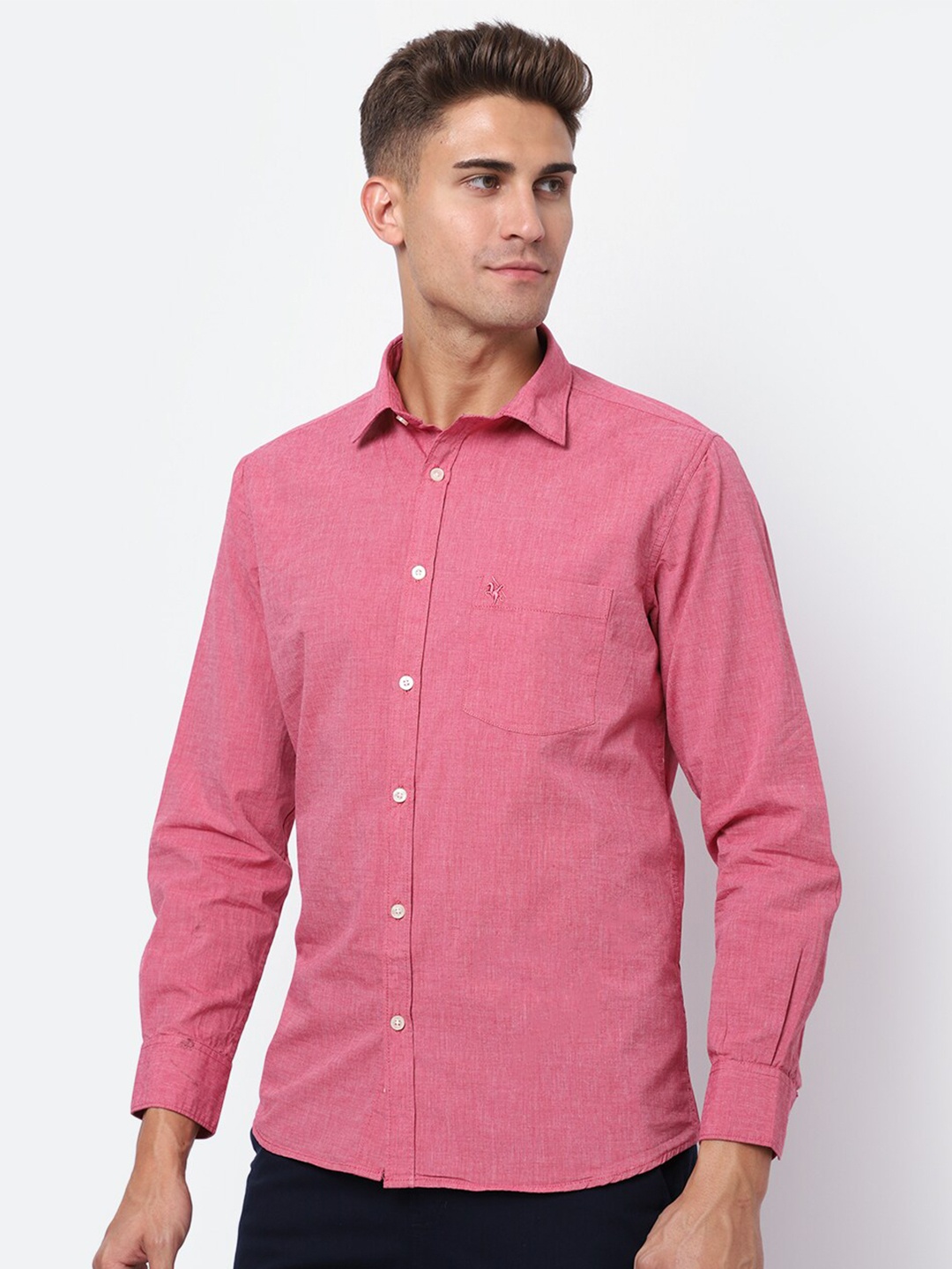 

Cantabil Men Red Casual Shirt