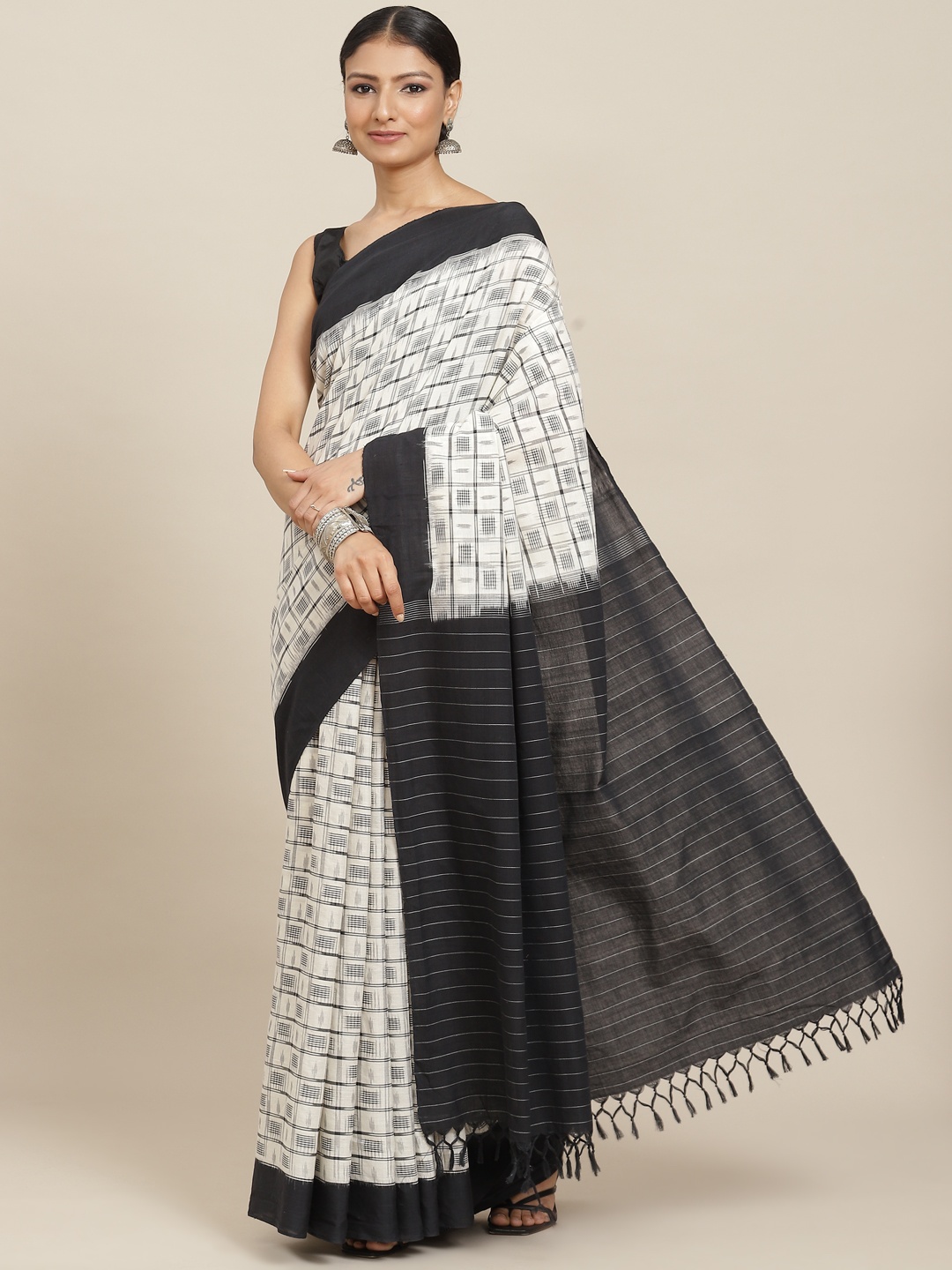 

ADITRI Assorted Pure Cotton Ikat Saree