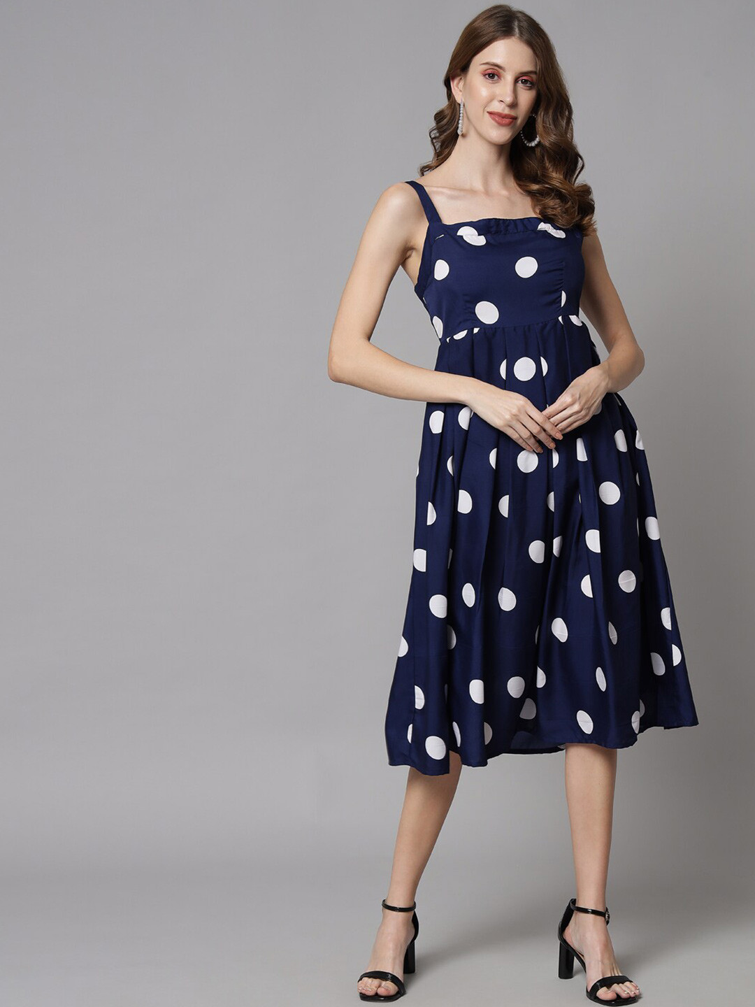 

emeros Navy Blue Crepe Maternity Dress