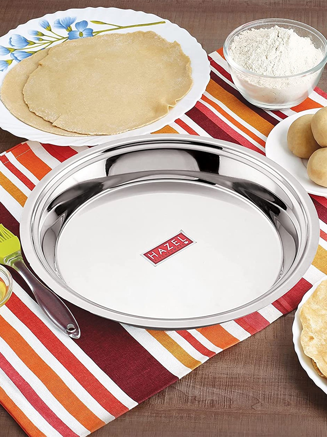 

HAZEL Silver-Toned Stainless Steel Mixing Bowl