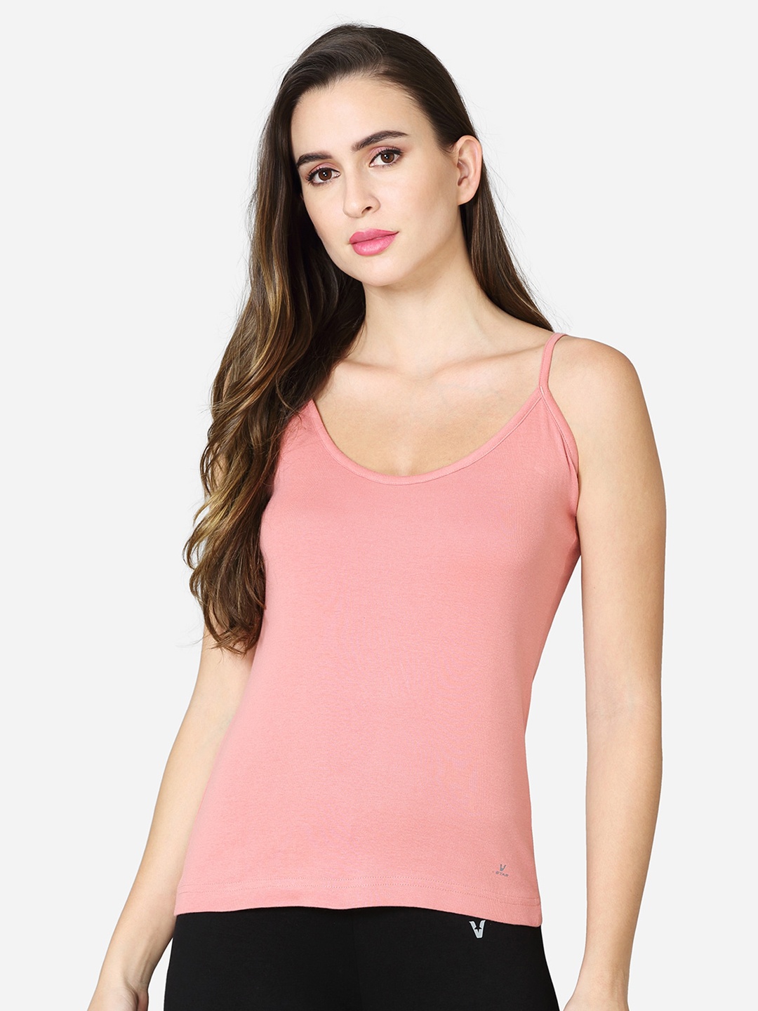 

VStar Women Pink Solid Camisoles