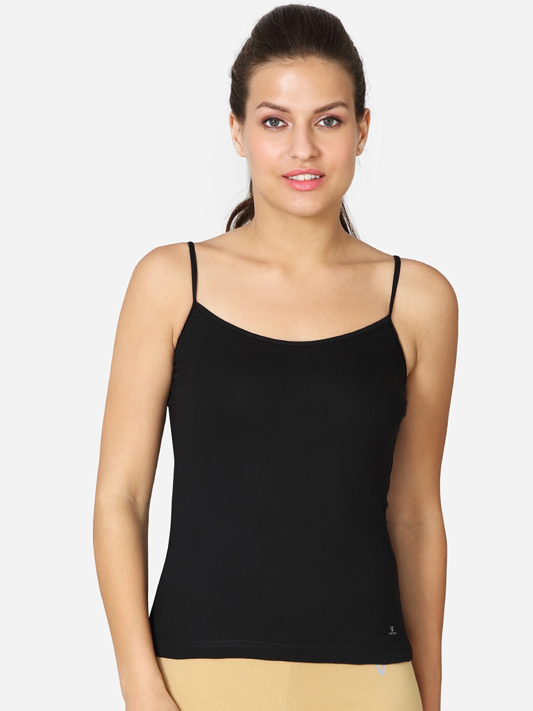 

VStar Women Black Solid Pure Combed Cotton Camisole