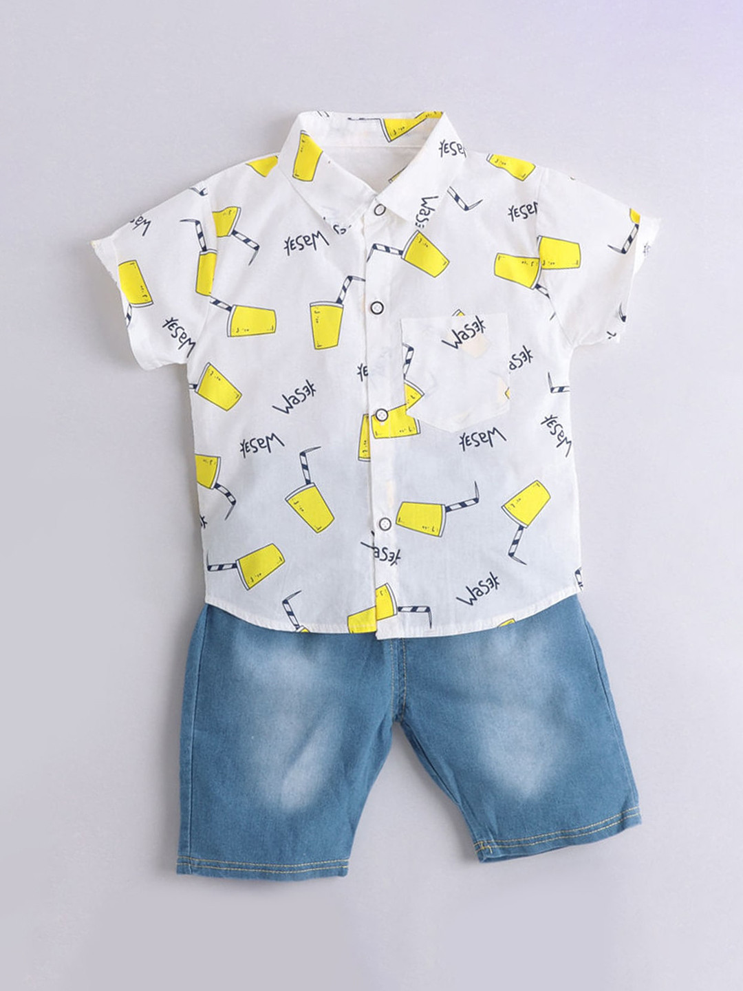 

Hopscotch Boys White Clothing Set