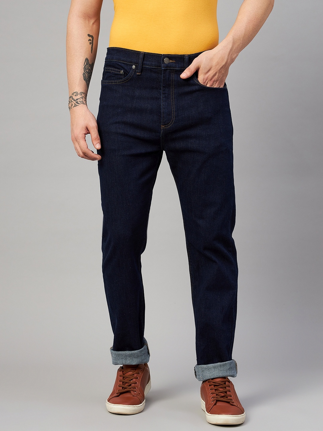 

Marks & Spencer Men Navy Blue High-Rise Stretchable Jeans