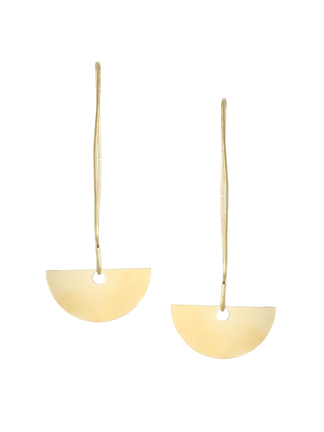 

Goldnera Gold-Toned Geometric Drop Earrings