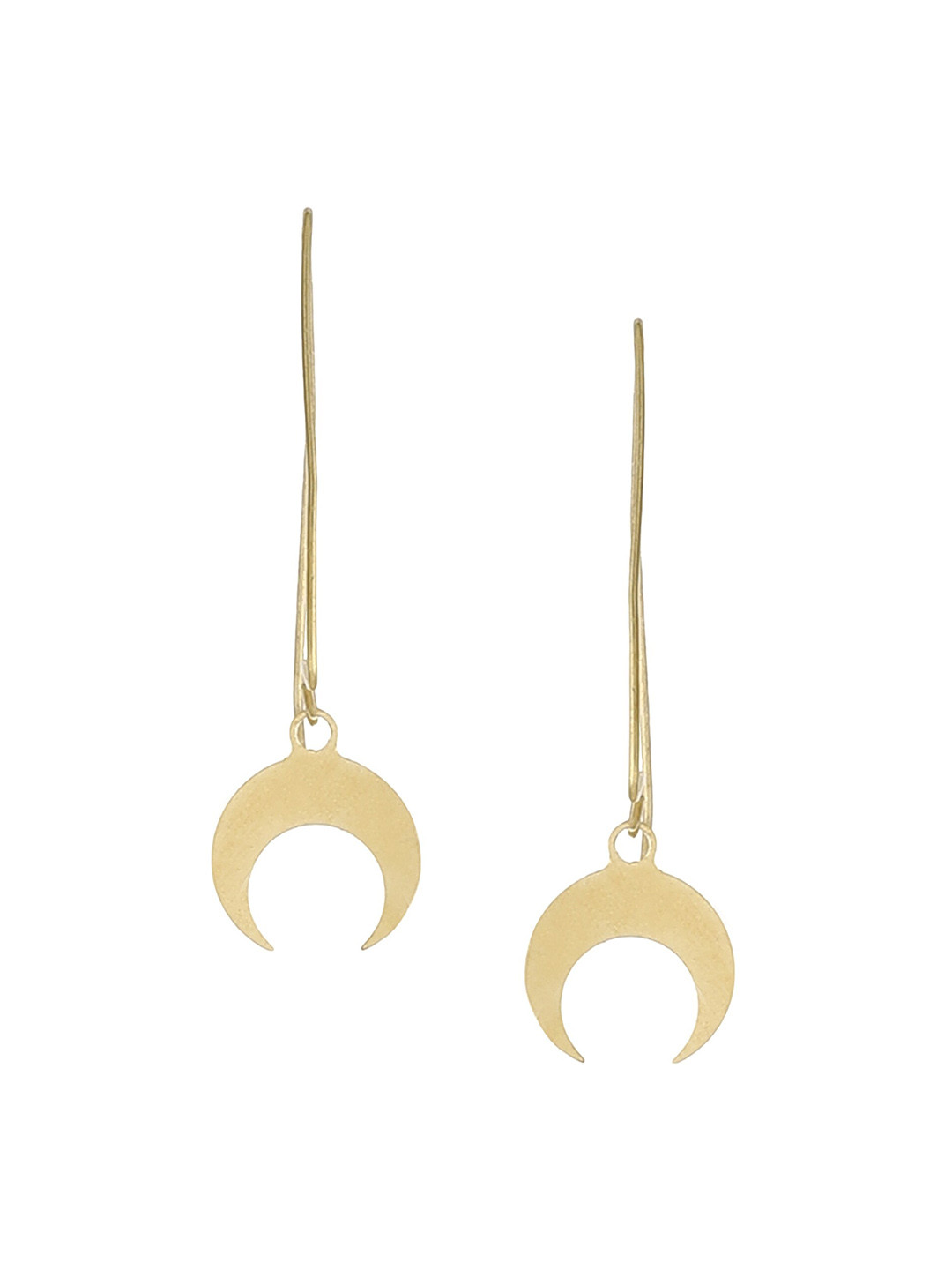 

Goldnera Gold-Toned Geometric Drop Earrings