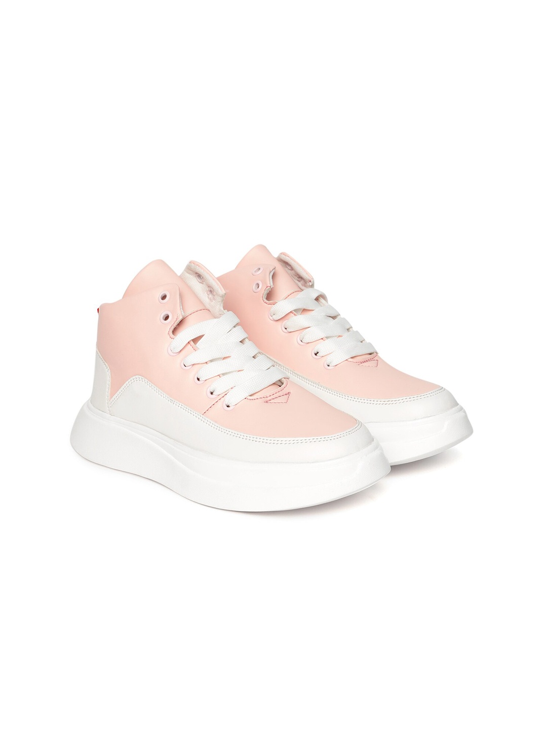 

VENDOZ Women Pink Textured Sneakers