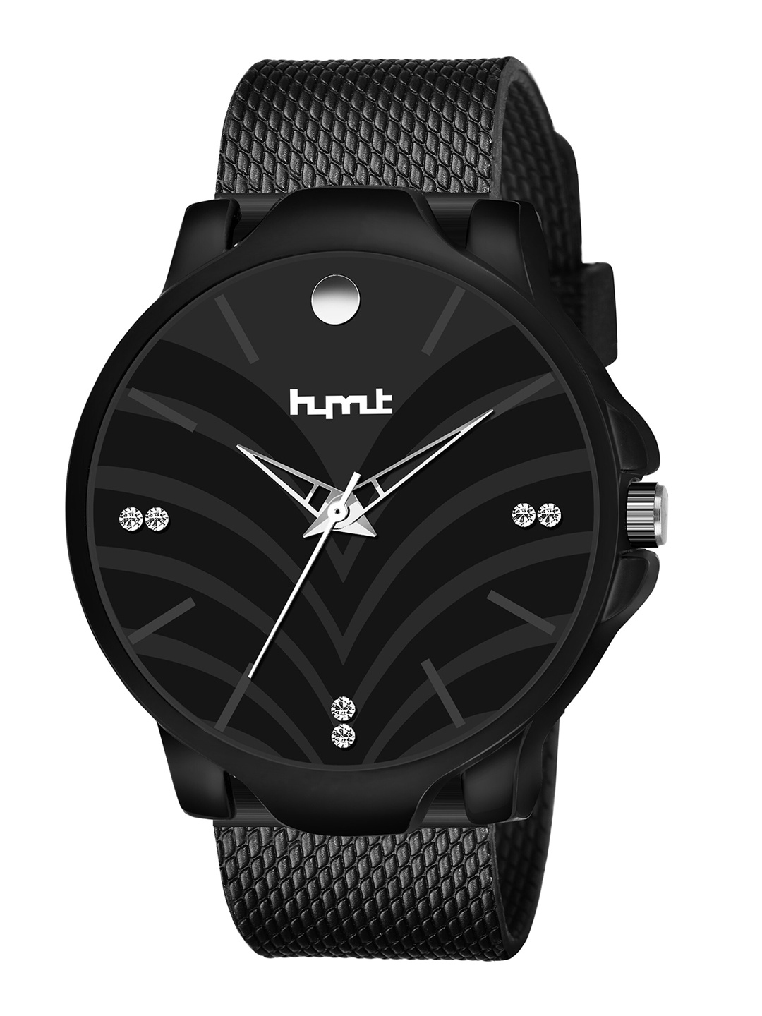 

HYMT Men Black Printed Dial & Black Straps Analogue Watch HMTY-5504