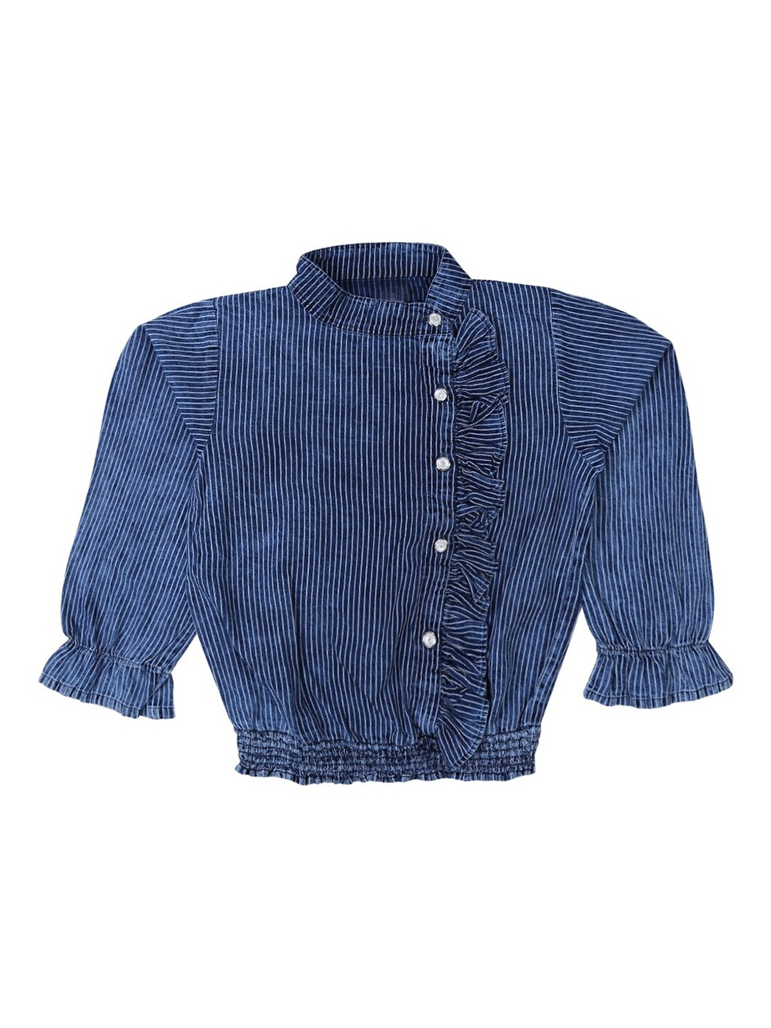 

V-Mart Blue Blouson Top