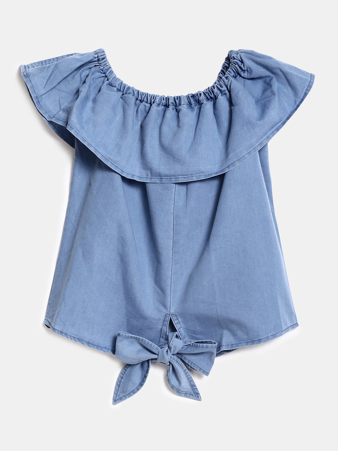 

V-Mart Girls Blue Off Shoulder Top