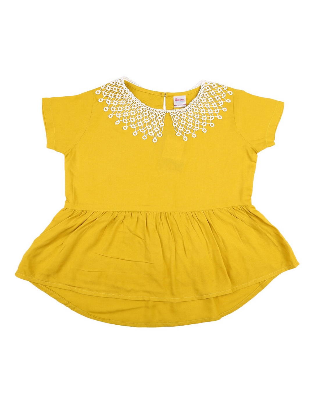 

V-Mart Yellow Peplum Top