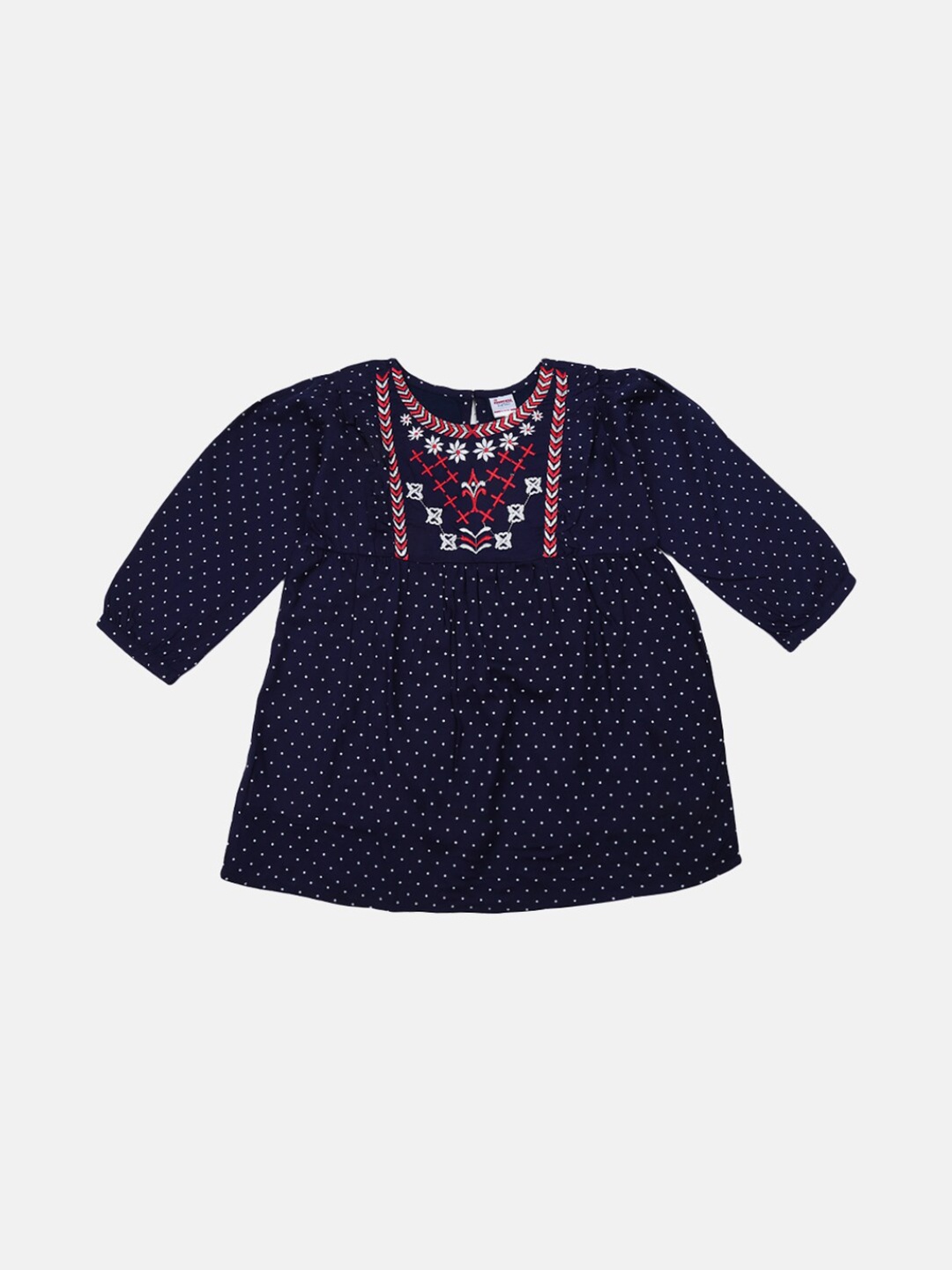 

V-Mart Navy Blue Print Top