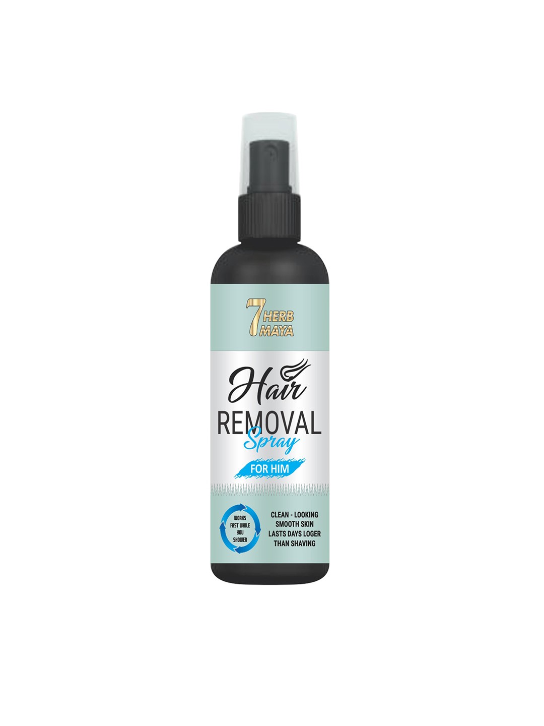 

7HerbMaya Men Hair Removal Spray - 100ml, Blue