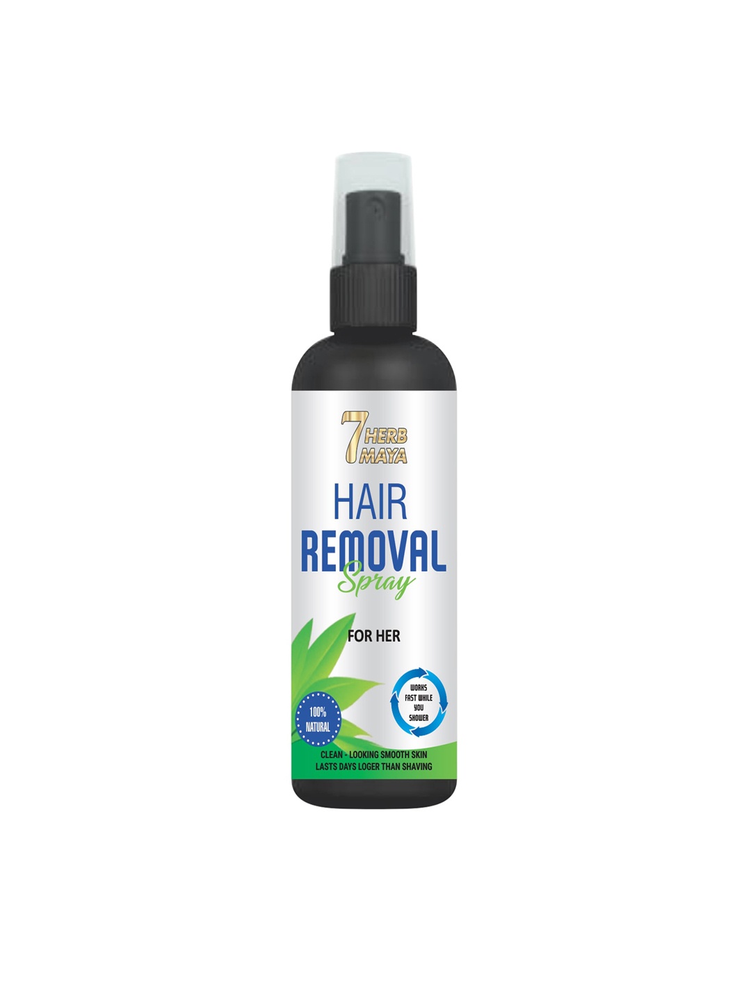 

7HerbMaya Women Natural Hair Removal Spray - 100 ml, White