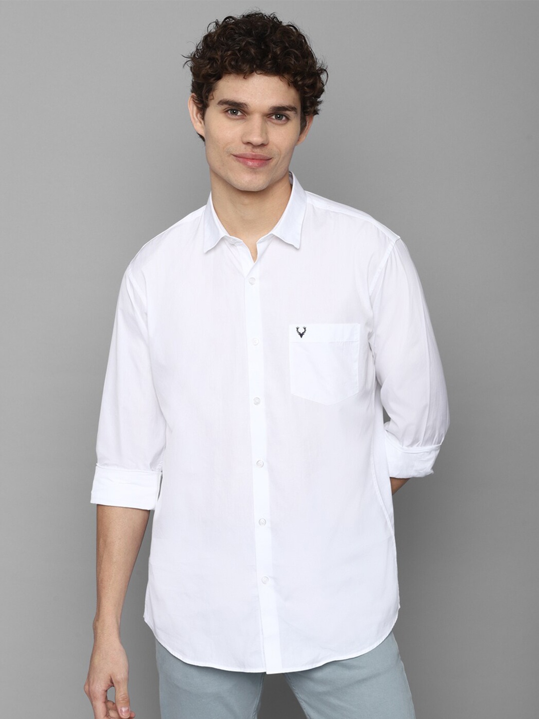 

Allen Solly Men White Slim Fit Casual Shirt