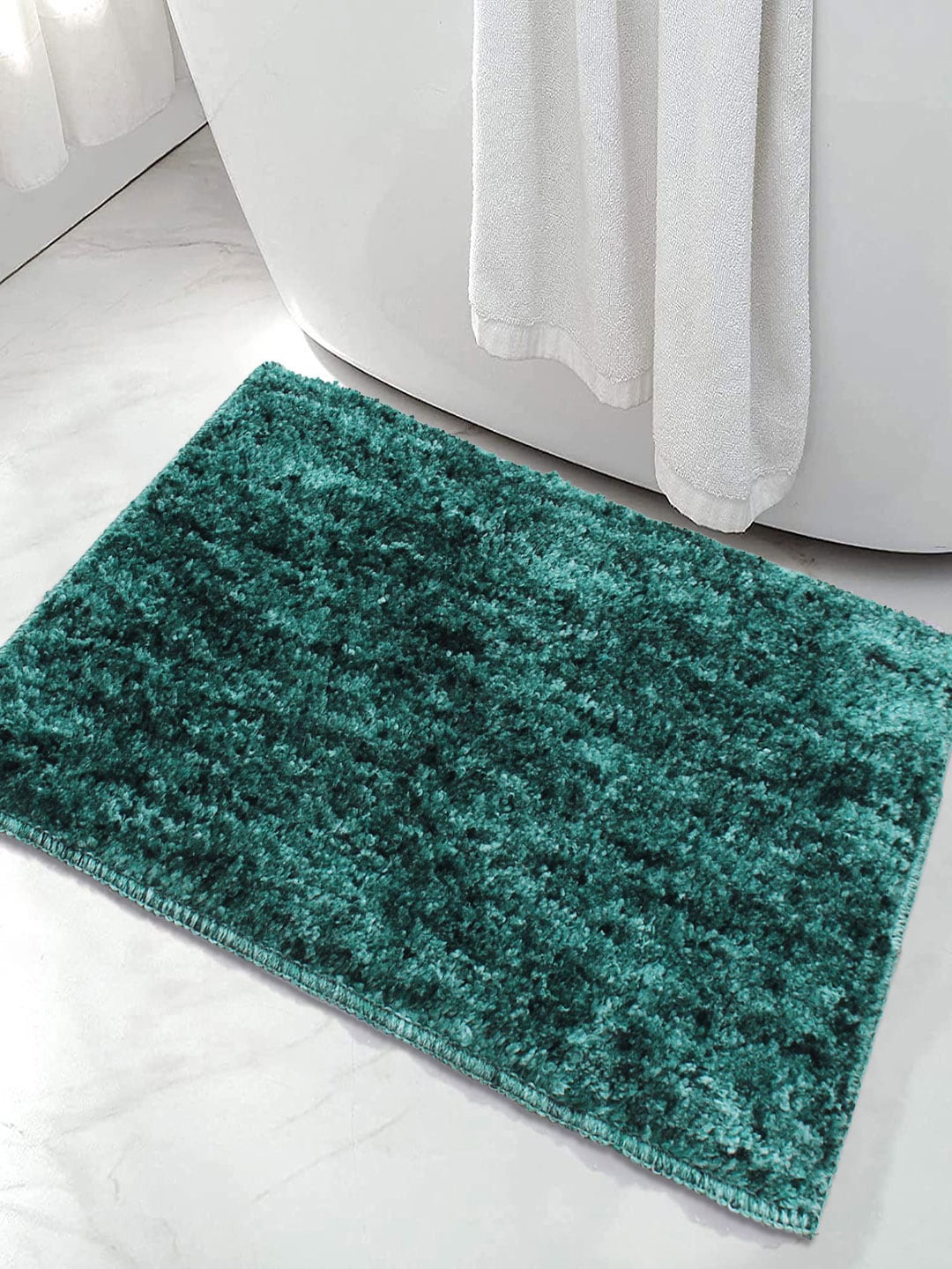 

LUXEHOME INTERNATIONAL Green Textured Bath Mat