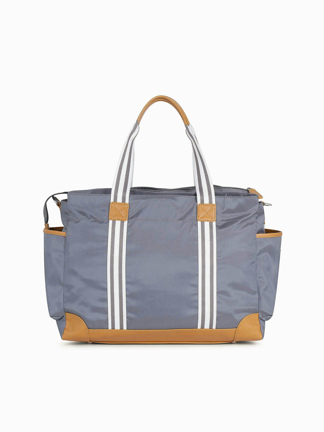 

haus & kinder Kids Grey Solid Everyday Travel Diaper Bag With Diaper Changing Pad
