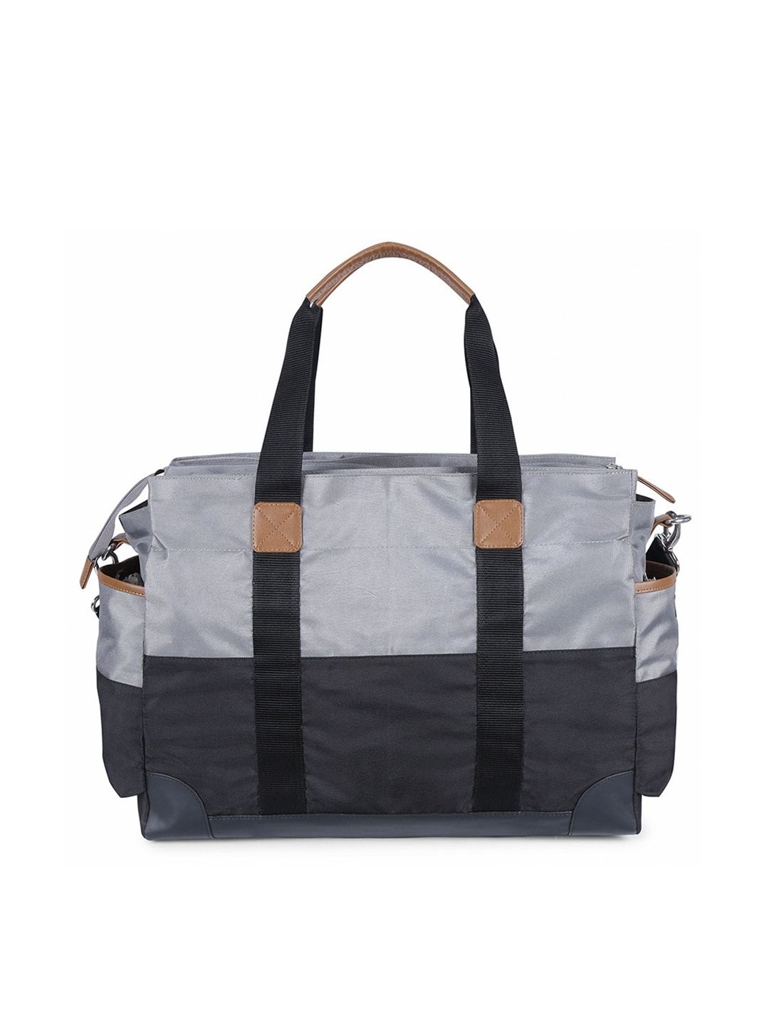 

haus & kinder Infant Kids Grey Solid Travel Diaper Bags With Diaper Changing Pad